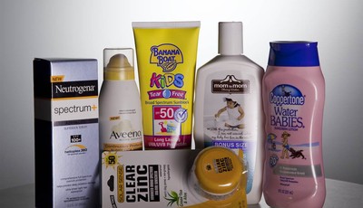 
              FILE - In this May 26, 2010 file photo, various sunscreen products are seen in Washington.  When the Obama administration agreed to set the first-ever federal limits on runoff in Florid